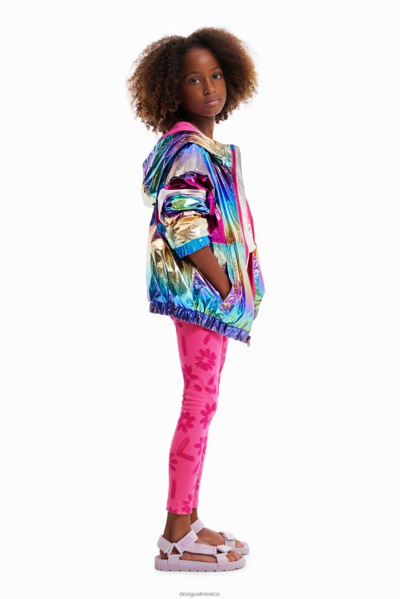 Desigual chica impermeable iridiscente VZ26R01699 ropa