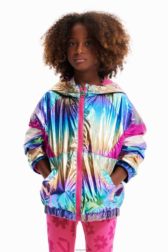 Desigual chica impermeable iridiscente VZ26R01699 ropa