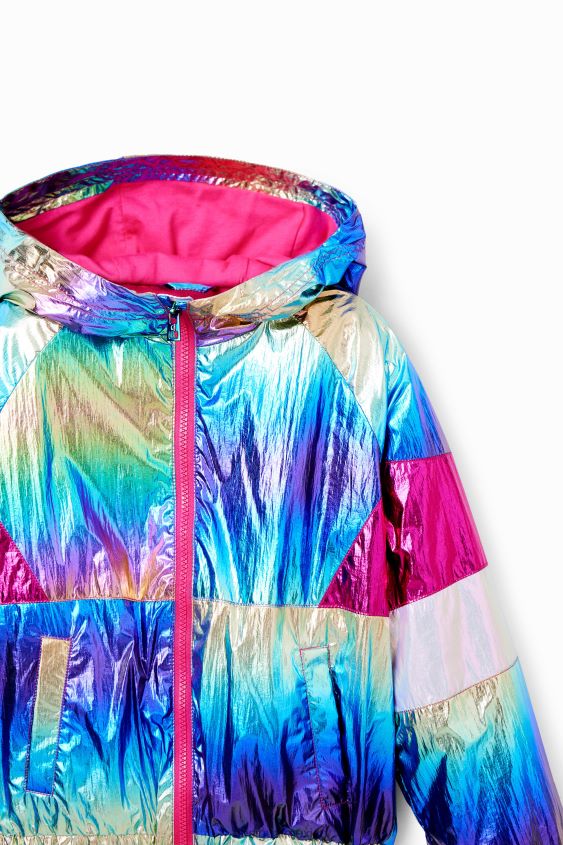 Desigual chica impermeable iridiscente VZ26R01699 ropa
