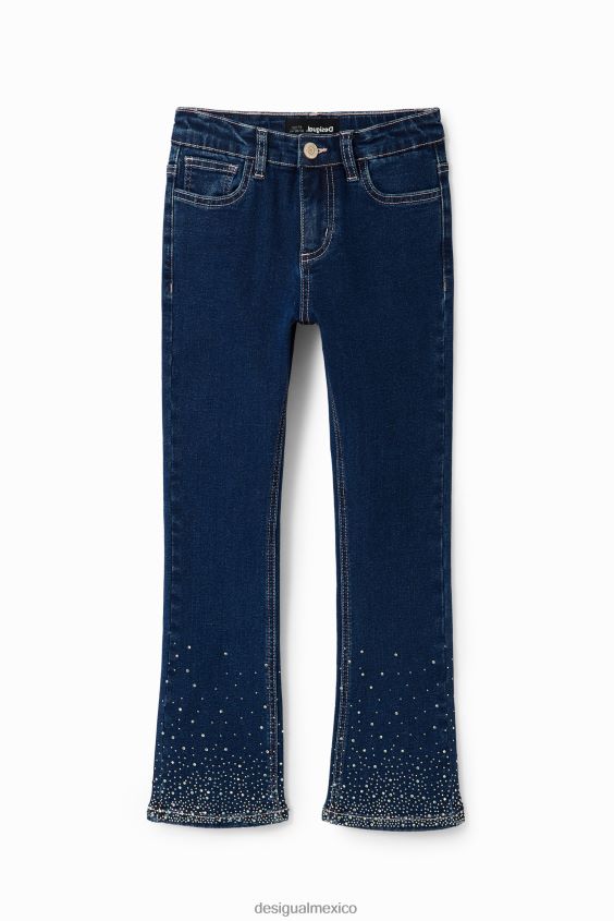 Desigual chica jeans acampanados con strass VZ26R01770 ropa