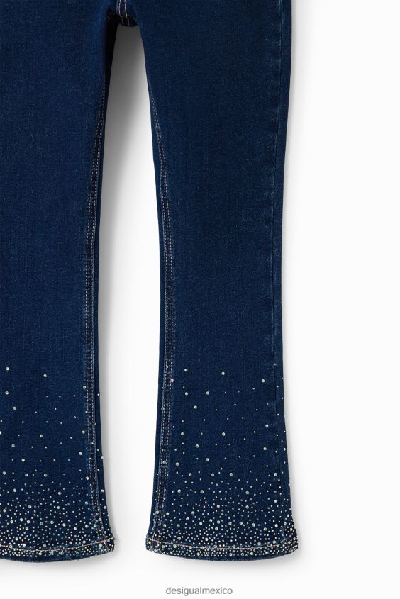 Desigual chica jeans acampanados con strass VZ26R01770 ropa