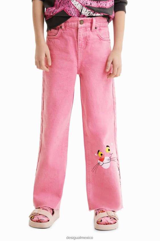 Desigual chica jeans acampanados pantera rosa VZ26R0682 ropa