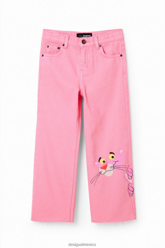 Desigual chica jeans acampanados pantera rosa VZ26R0682 ropa