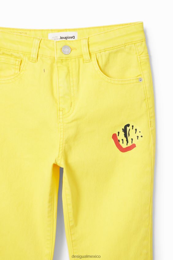 Desigual chica jeans rectos artísticos VZ26R01840 ropa