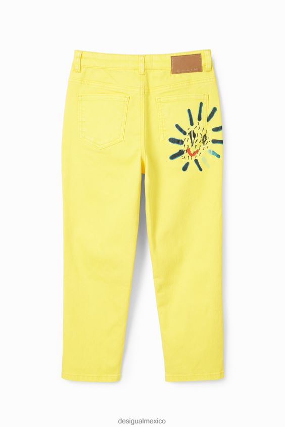Desigual chica jeans rectos artísticos VZ26R01840 ropa