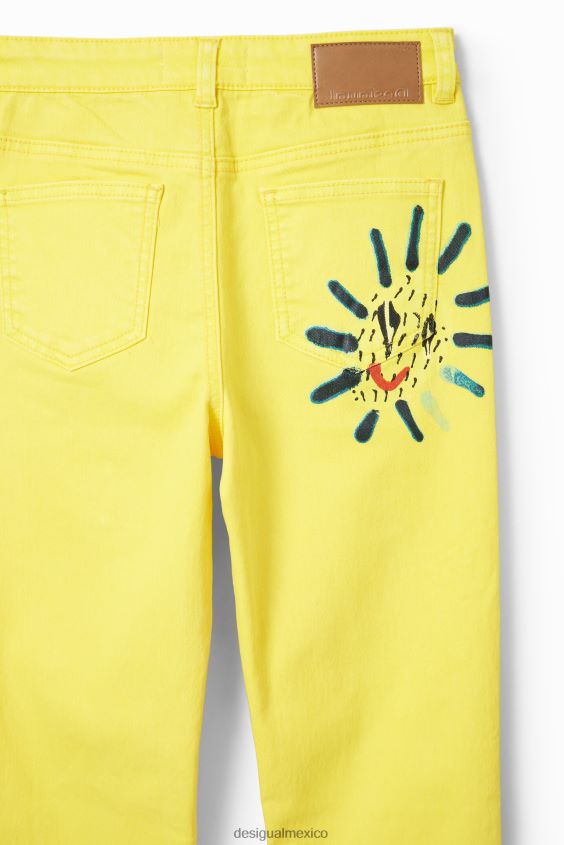 Desigual chica jeans rectos artísticos VZ26R01840 ropa