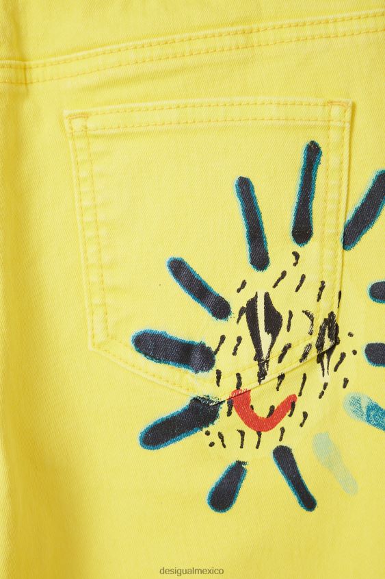 Desigual chica jeans rectos artísticos VZ26R01840 ropa