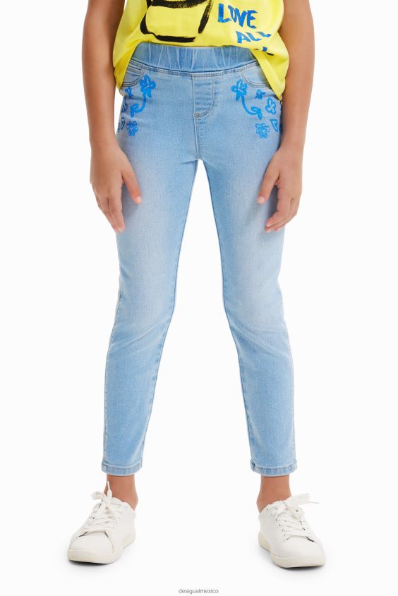 Desigual chica jeggings con brillo VZ26R01780 ropa