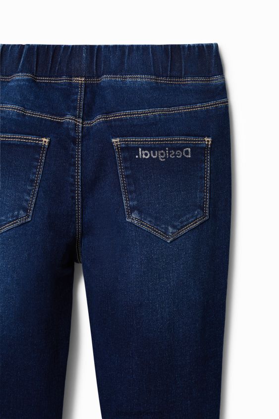 Desigual chica jeggings delgados con diseños VZ26R01804 ropa