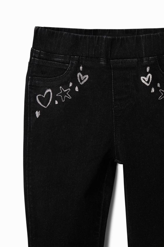 Desigual chica jeggings delgados con diseños VZ26R01828 ropa