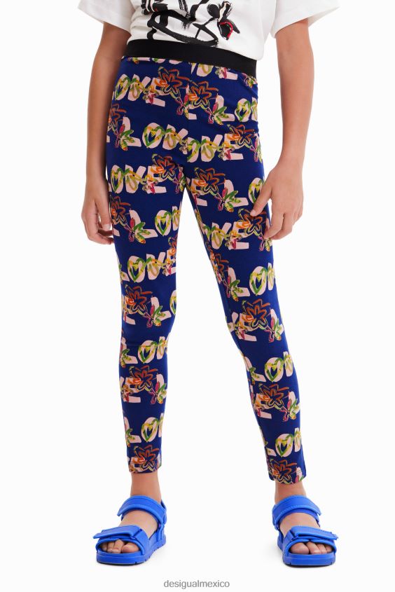 Desigual chica legging de flores de amor VZ26R01703 ropa
