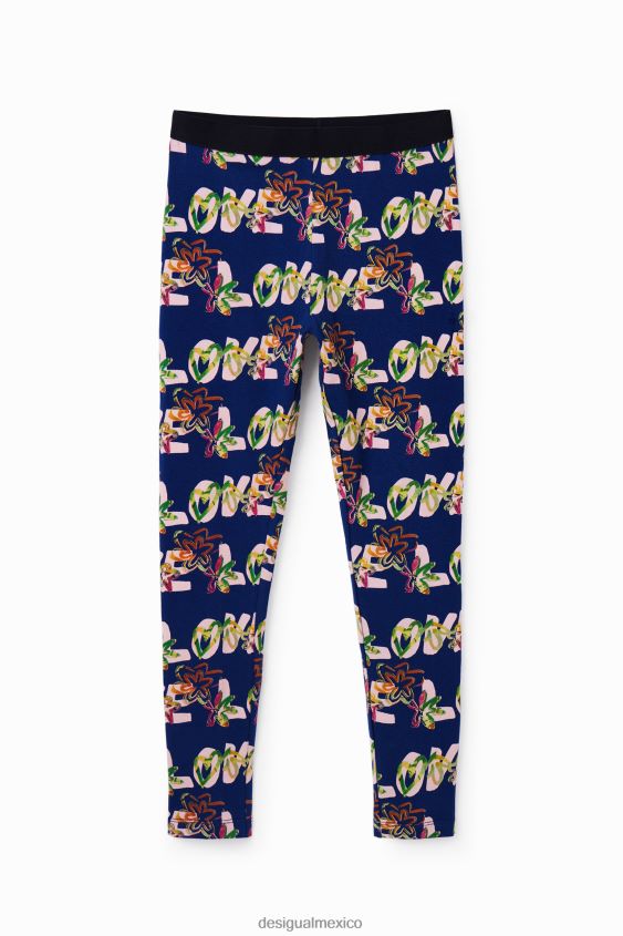 Desigual chica legging de flores de amor VZ26R01703 ropa