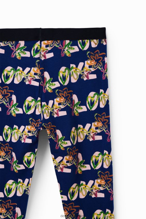 Desigual chica legging de flores de amor VZ26R01703 ropa