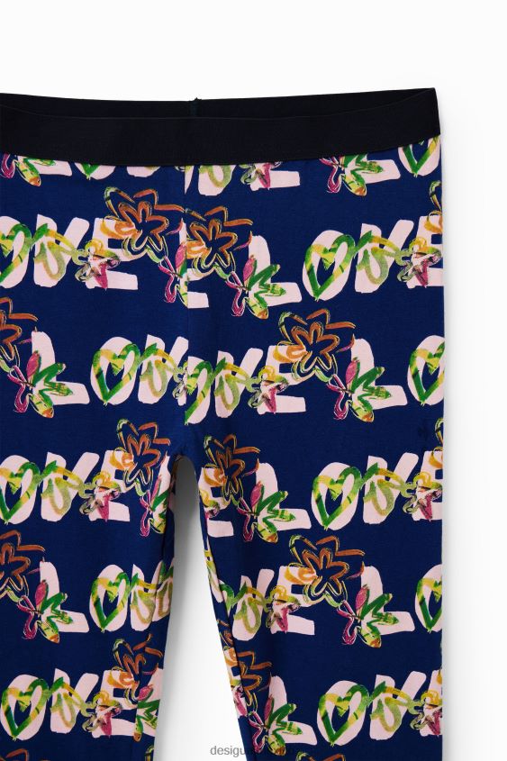 Desigual chica legging de flores de amor VZ26R01703 ropa