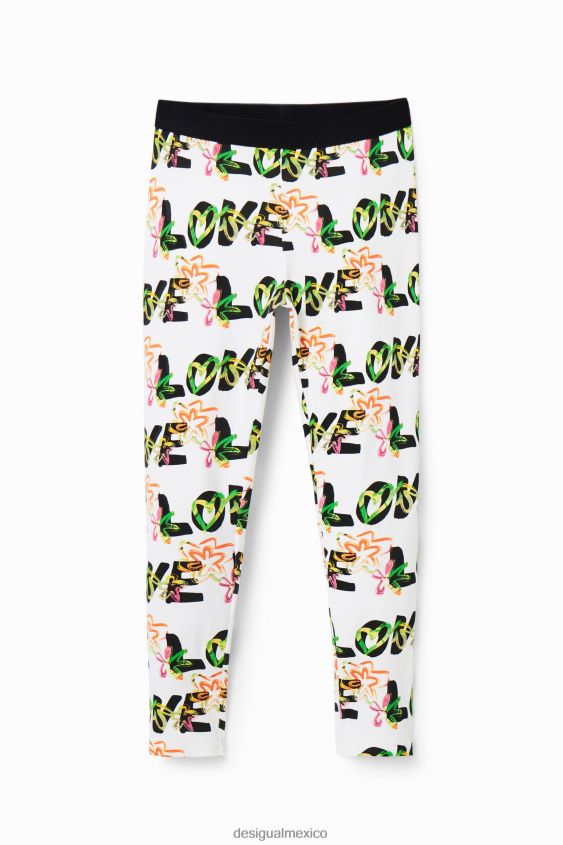 Desigual chica legging de flores de amor VZ26R01710 ropa