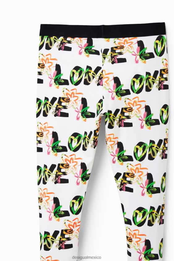 Desigual chica legging de flores de amor VZ26R01710 ropa