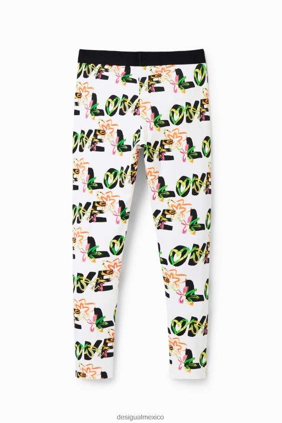 Desigual chica legging de flores de amor VZ26R01710 ropa