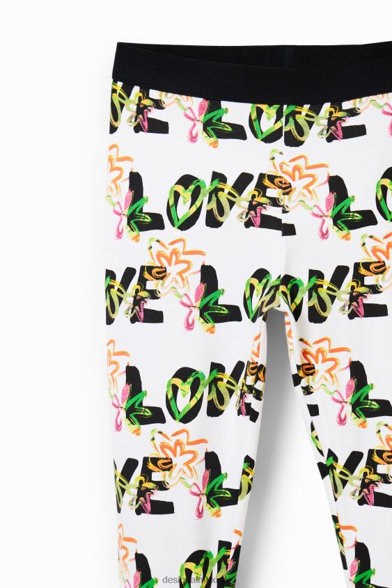 Desigual chica legging de flores de amor VZ26R01710 ropa