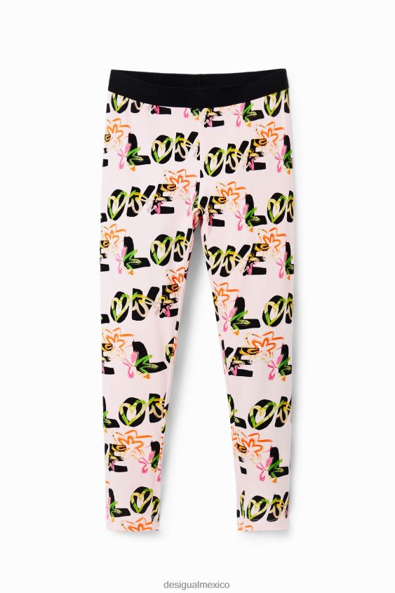 Desigual chica legging de flores de amor VZ26R01733 ropa