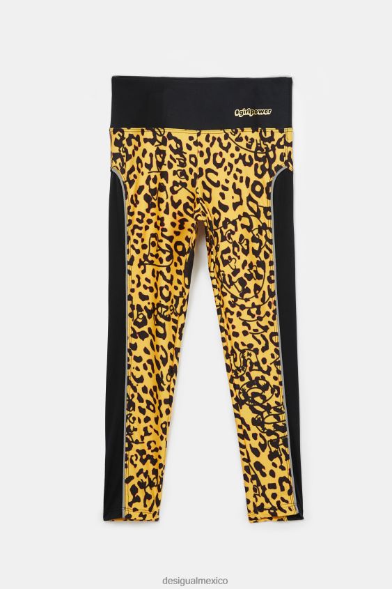 Desigual chica leggings ajustados con estampado animal VZ26R01881 ropa