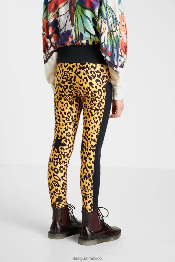 Desigual chica leggings ajustados con estampado animal VZ26R01881 ropa