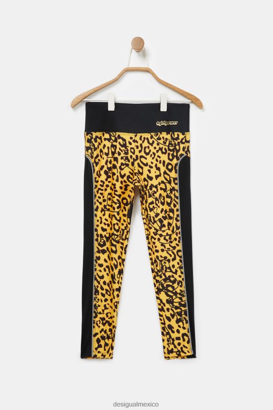 Desigual chica leggings ajustados con estampado animal VZ26R01881 ropa