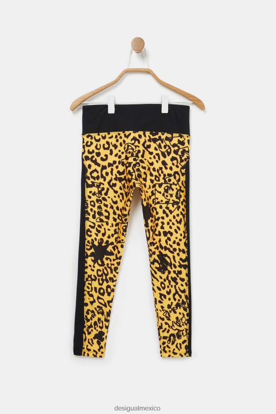 Desigual chica leggings ajustados con estampado animal VZ26R01881 ropa
