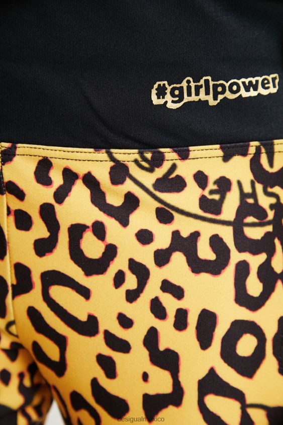 Desigual chica leggings ajustados con estampado animal VZ26R01881 ropa