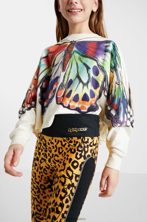Desigual chica leggings ajustados con estampado animal VZ26R01881 ropa