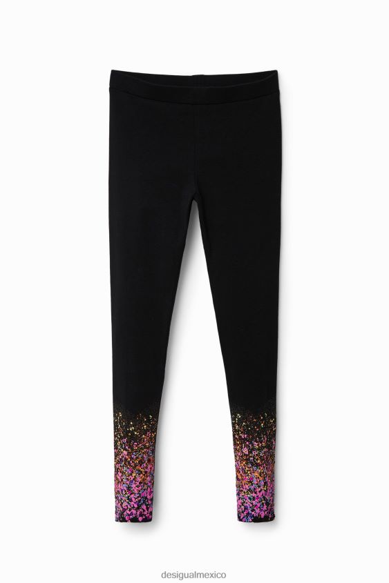 Desigual chica leggings ajustados con salpicaduras VZ26R01889 ropa