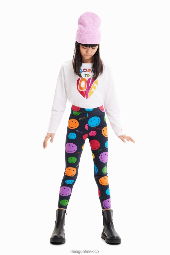 Desigual chica leggings largos sonrientes VZ26R01706 ropa