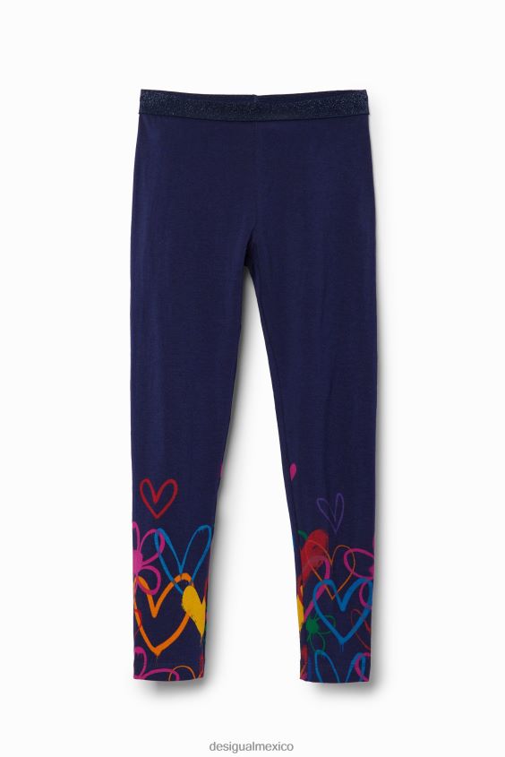 Desigual chica leggins largos con forma de corazón VZ26R01705 ropa