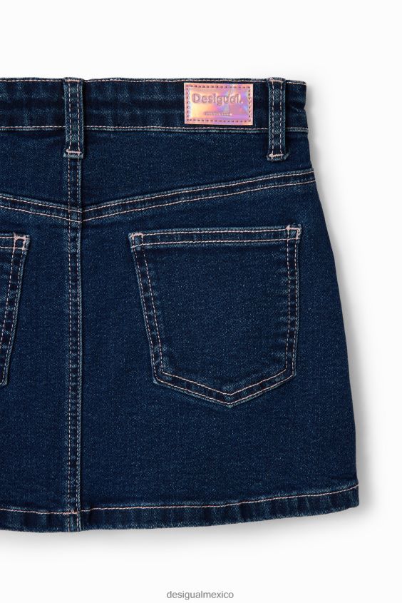 Desigual chica minifalda vaquera con strass VZ26R01712 ropa