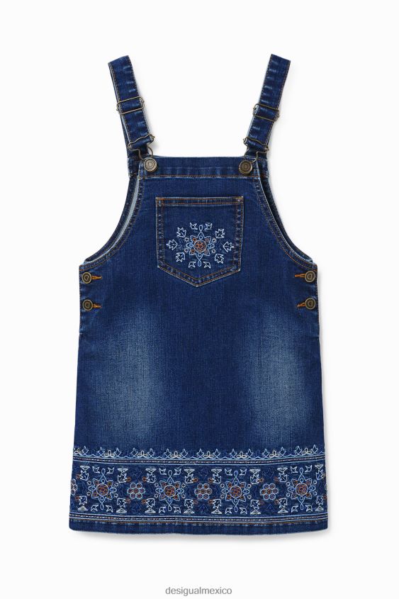 Desigual chica overol de mezclilla bordado VZ26R01839 ropa
