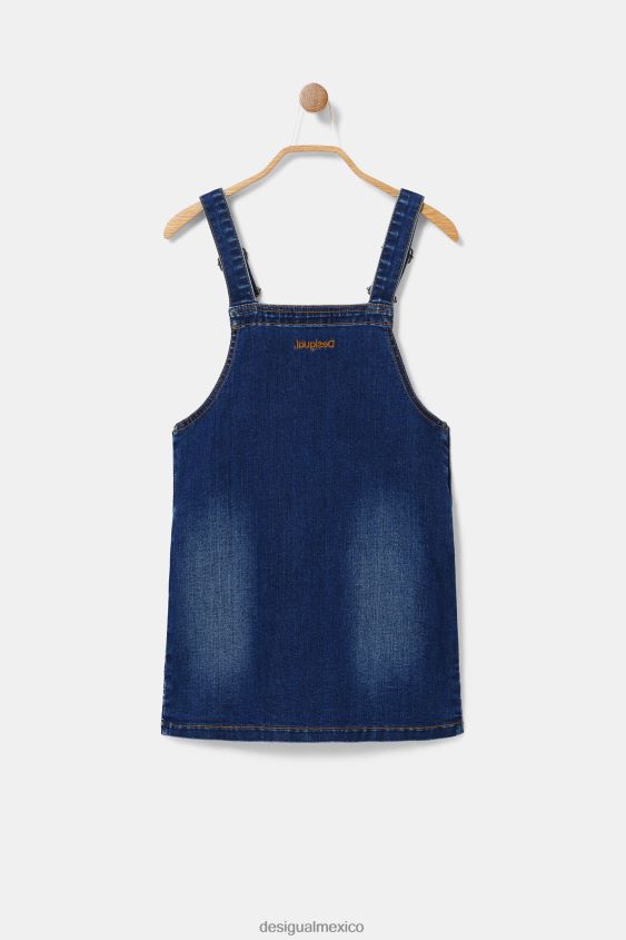 Desigual chica overol de mezclilla bordado VZ26R01839 ropa