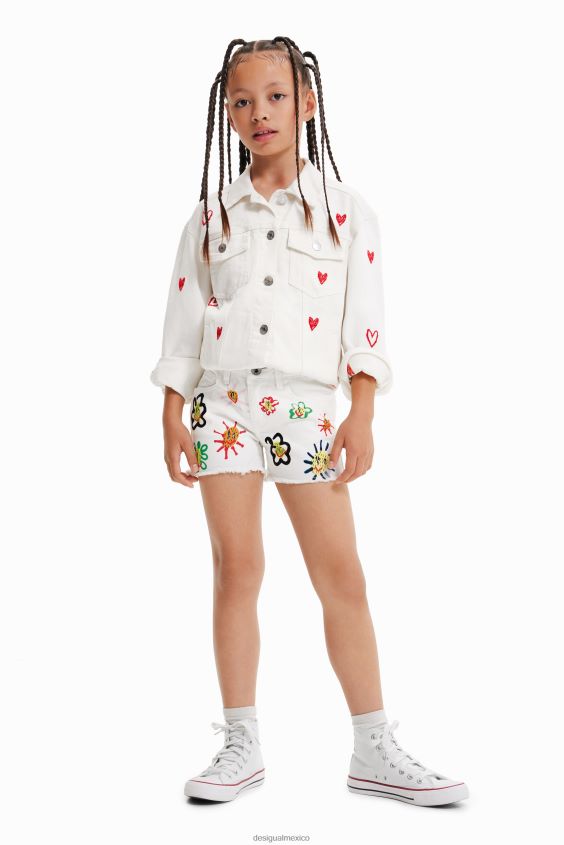 Desigual chica pantalones cortos de mezclilla de sol VZ26R01159 ropa