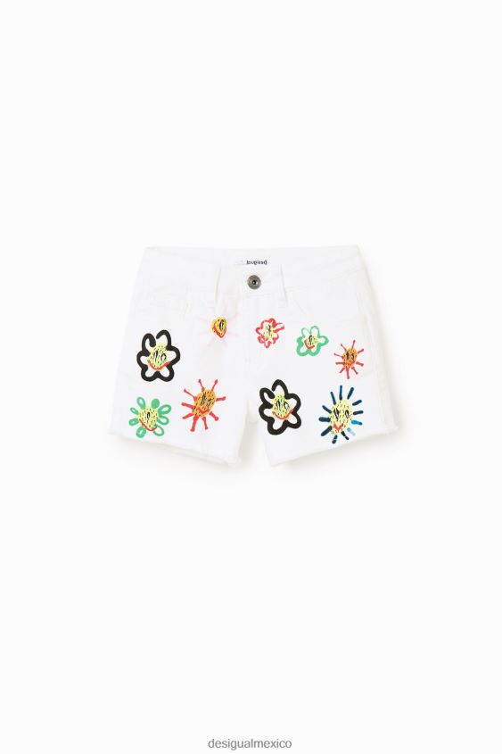 Desigual chica pantalones cortos de mezclilla de sol VZ26R01159 ropa