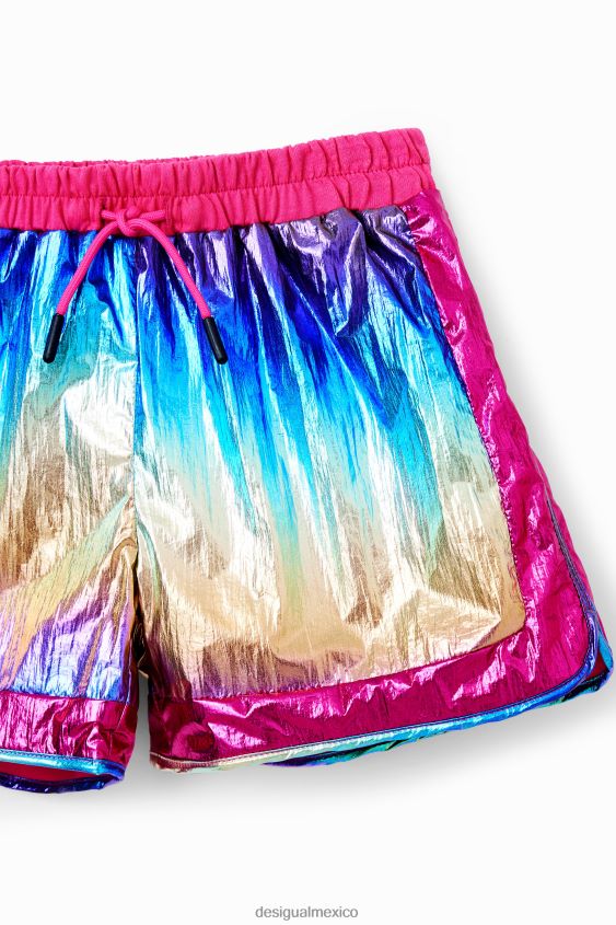 Desigual chica pantalones cortos iridiscentes VZ26R01886 ropa