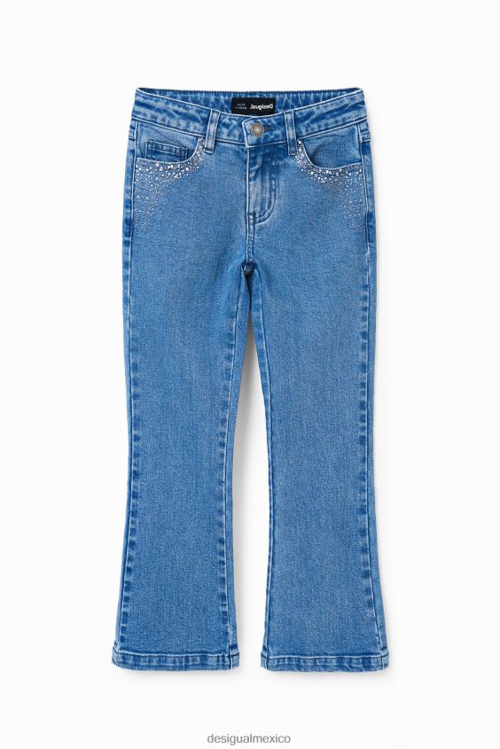 Desigual chica vaqueros acampanados brillantes VZ26R01771 ropa
