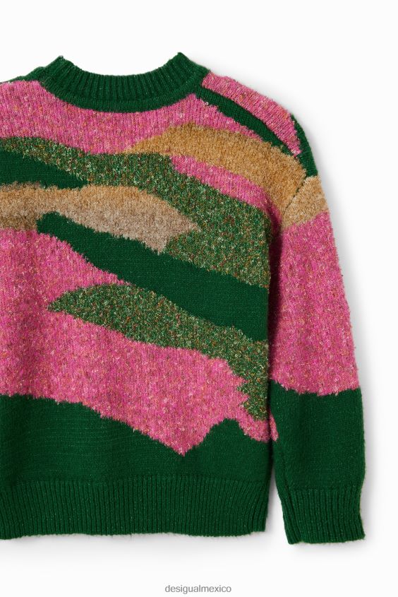 Desigual chica jersey con bordado en jacquard VZ26R01711 ropa