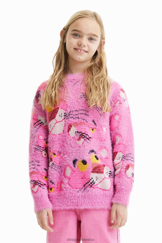 Desigual chica jersey oversize de pantera rosa VZ26R01860 ropa