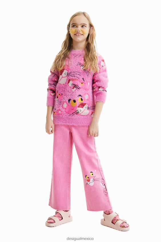 Desigual chica jersey oversize de pantera rosa VZ26R01860 ropa