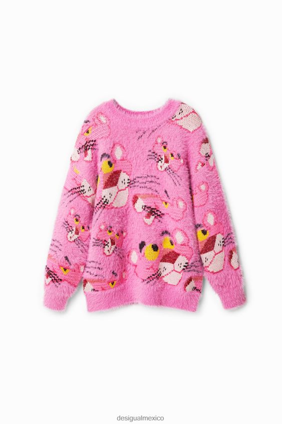 Desigual chica jersey oversize de pantera rosa VZ26R01860 ropa