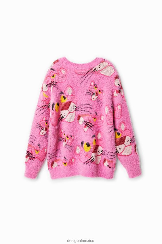 Desigual chica jersey oversize de pantera rosa VZ26R01860 ropa