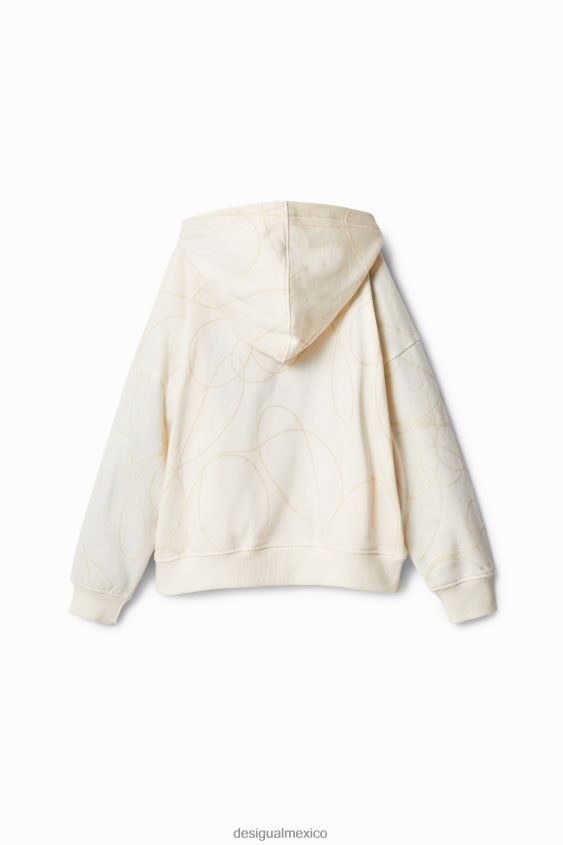 Desigual chica sudadera con capucha reversible con lentejuelas y smiley VZ26R01852 ropa