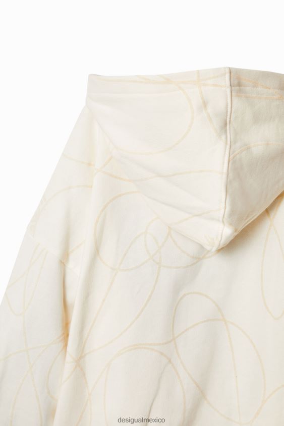 Desigual chica sudadera con capucha reversible con lentejuelas y smiley VZ26R01852 ropa