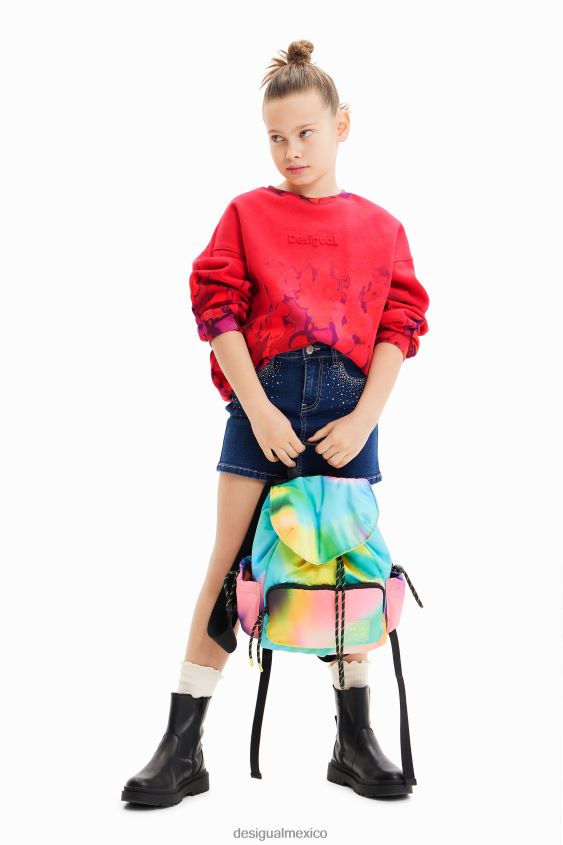 Desigual chica sudadera con estampado floral de acuarela VZ26R01746 ropa