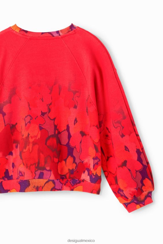 Desigual chica sudadera con estampado floral de acuarela VZ26R01746 ropa