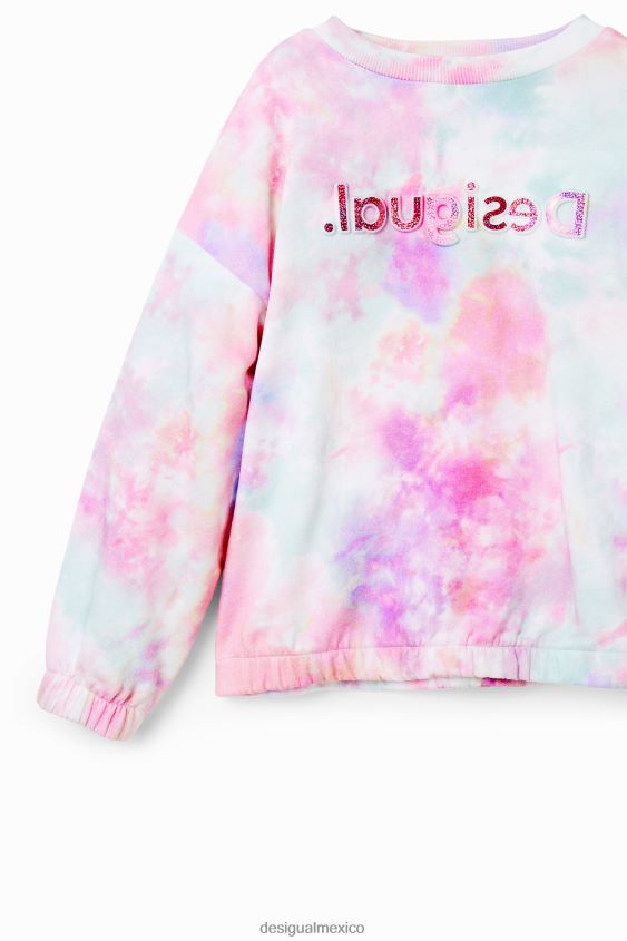 Desigual chica sudadera con logo teñido anudado VZ26R01868 ropa
