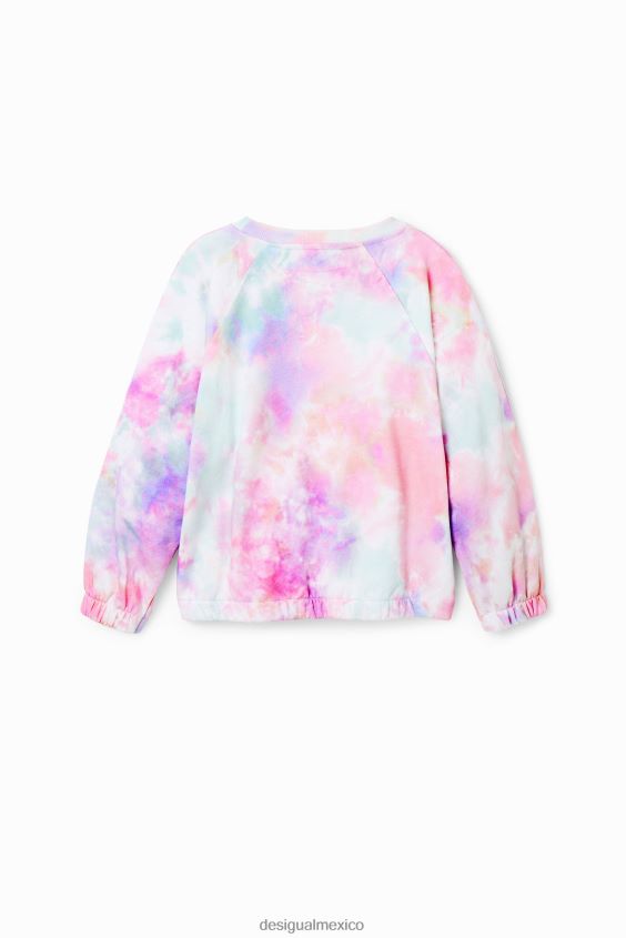 Desigual chica sudadera con logo teñido anudado VZ26R01868 ropa